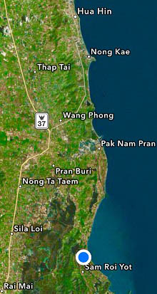 Via Cha-am – Hua Hin Town (Phetchakasem Road)